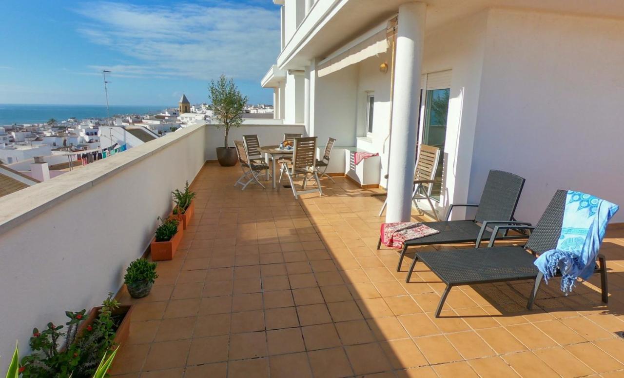 Terraza Trafalgar Apartamento Tipo Penthouse Con Enorme Terraza Y Vistas Al Mar Conil De La Frontera Ngoại thất bức ảnh